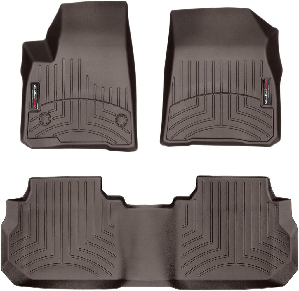 WeatherTech Custom Fit FloorLiners for Cadillac XT5-1st & 2nd Row (47955-1-2), Cocoa