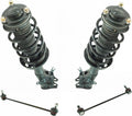 TRQ Front Suspension Kit Complete Strut & Coil Spring Assembly Sway Bar Stabilizer Link Compatible with 2012-2015 Honda Civic