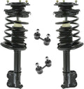 TRQ Front Suspension Kit Complete Strut & Coil Spring Assembly Sway Bar Stabilizer Link Compatible with 1998-2002 Chevrolet Prizm 1993-1997 Geo 1993-2002 Toyota Corolla