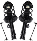 TRQ Front Suspension Kit Complete Strut & Coil Spring Assembly Sway Bar Stabilizer Link Compatible with 2019-2022 Toyota Corolla