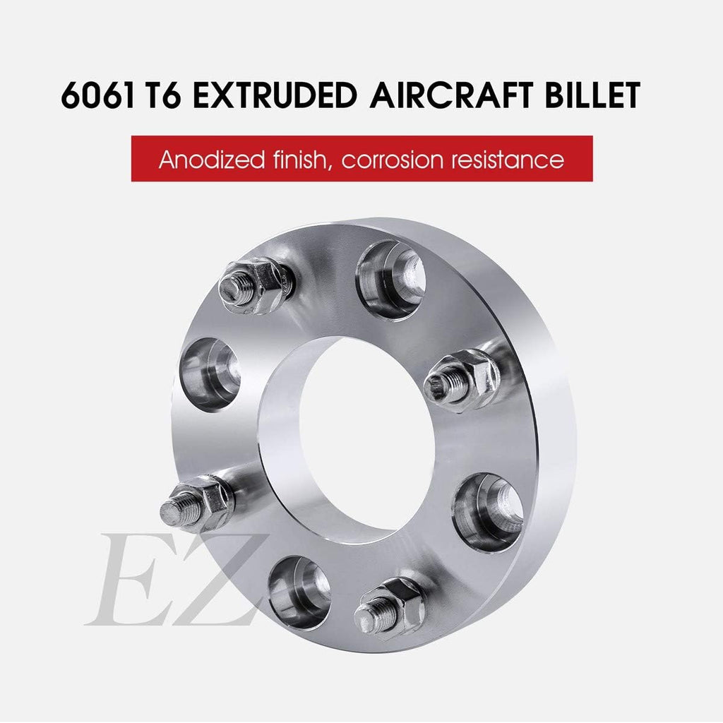 ezaccessory 4 Wheel Adapters 4x130 to 4x100 1' Thick Fits Older Volkswagen VW Models Hub & Mount 4 Lug Acura Integra BMW Chevy Coblat Honda Civic Scion Wheels