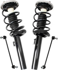 TRQ Front Suspension Kit Complete Strut & Coil Spring Assembly Sway Bar Stabilizer Link Compatible with 2011-2017 BMW X3 2015-2018 X4