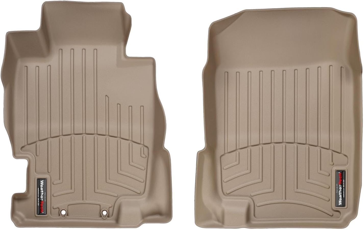 WeatherTech Custom Fit FloorLiners for Acura TL - 1st Row (451501), Tan