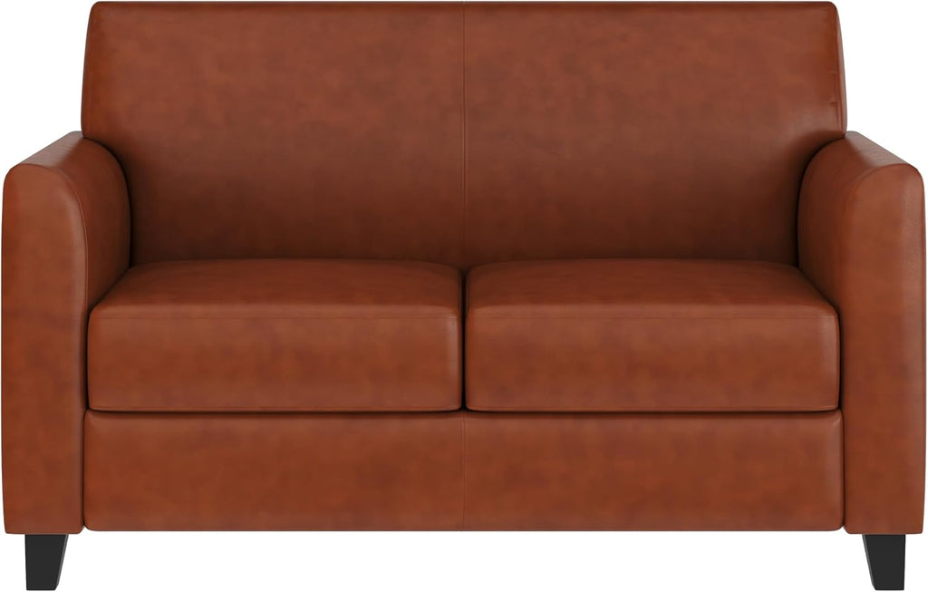 Flash Furniture HERCULES Diplomat Series Cognac LeatherSoft Loveseat