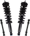 TRQ Front Suspension Kit Shock & Spring Strut Assembly Sway Bar Stabilizer Link Compatible with 2015-2019 Chevrolet Colorado GMC Canyon
