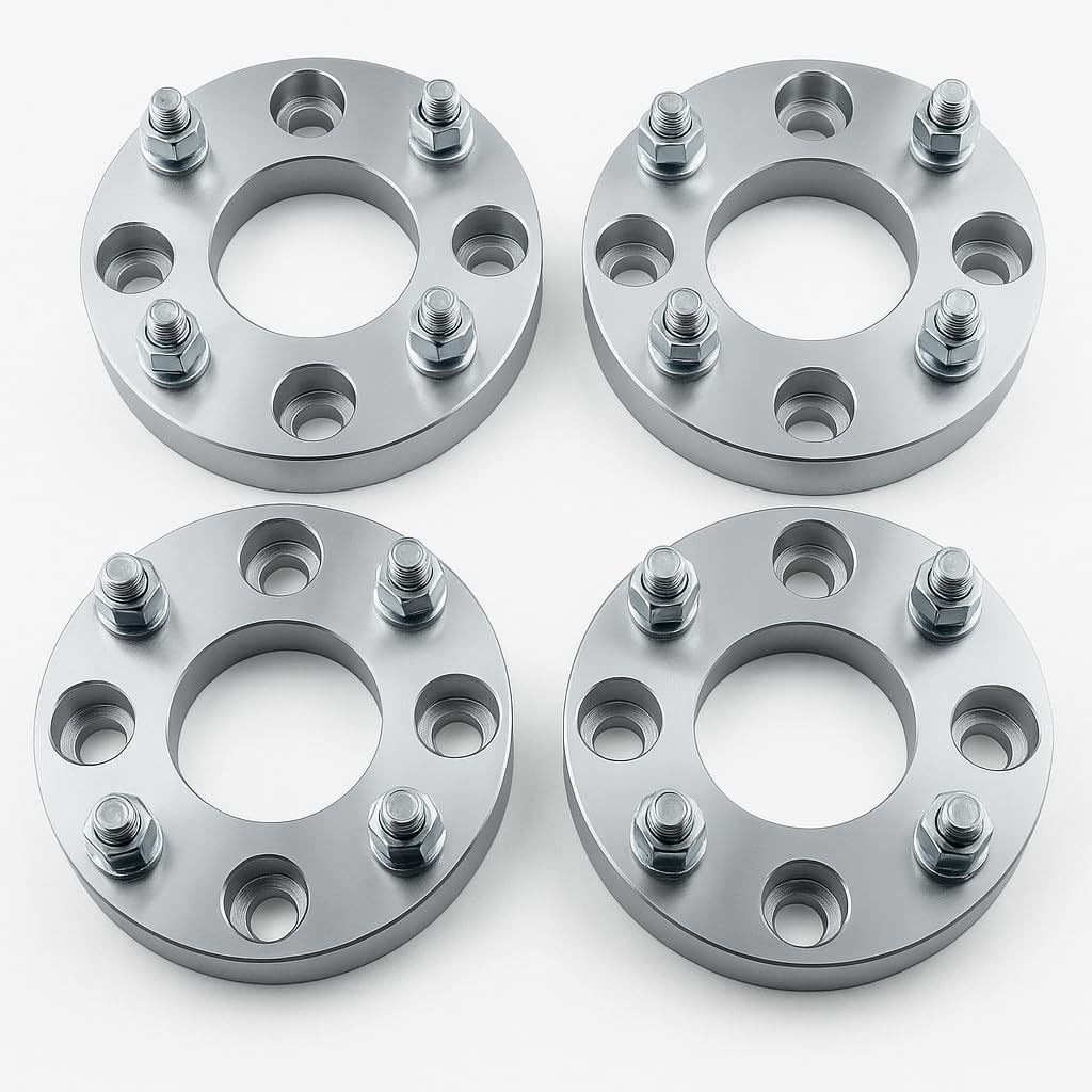 ezaccessory 4 Wheel Adapters 4x130 to 4x100 1.25' Thick Fits Older Volkswagen VW Models Hub & Mount 4 Lug Acura Integra BMW Chevy Coblat Honda Civic Scion Wheels