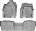 WeatherTech Custom Fit FloorLiners for Hummer H2-1st & 2nd Row (46284-1-2), Grey