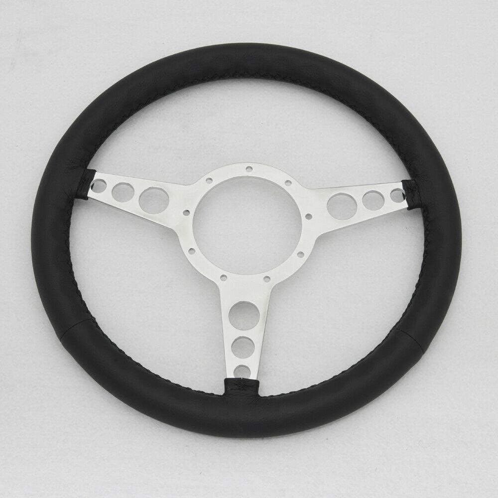 15' Classic Black Wrapped Steering Wheel 9 bolt with Horn Button