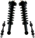 TRQ Front Suspension Kit Shock & Spring Strut Assembly Sway Bar Stabilizer Link Compatible with 2005-2008 Ford F-150 2006-2008 Lincoln Mark LT