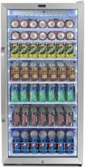 Whynter CBM-1060XLWa White Freestanding 10.6 cu. ft. Stainless Steel Commercial Beverage Merchandiser with Superlit Door and Lock