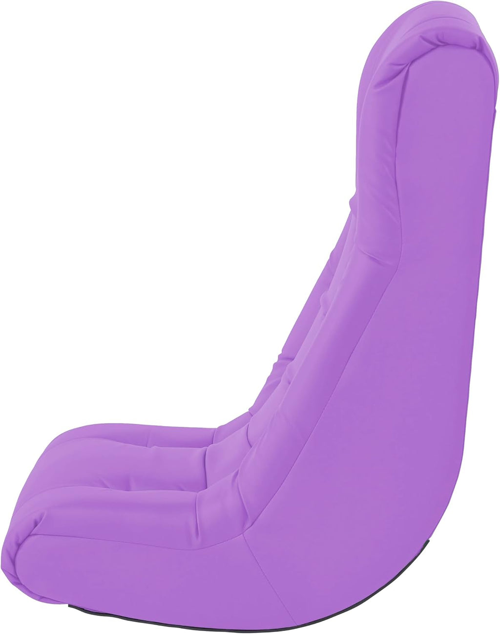Factory Direct Partners Soft Tufted Floor Rocker - Cushioned Ground Chair for Kids Teens and Adults - Great for Reading, Gaming, Meditating, TV - Lavender, 10488-LV