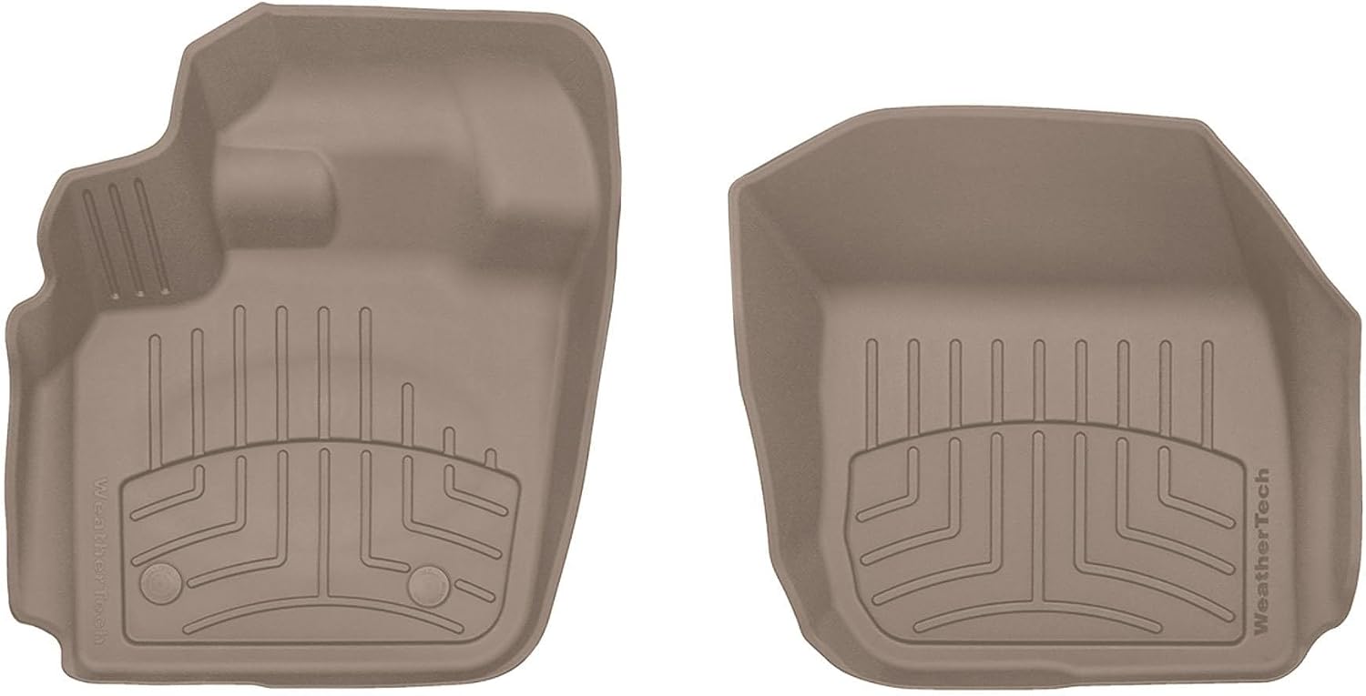 WeatherTech FloorLiner HP Custom Fit Floor Mats for Ford Fusion, MKZ 1st Row (454831IM), Tan