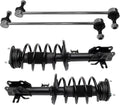 TRQ Front Suspension Kit Complete Strut & Coil Spring Assembly Sway Bar Stabilizer Link Compatible with 2014-2017 Mazda 6