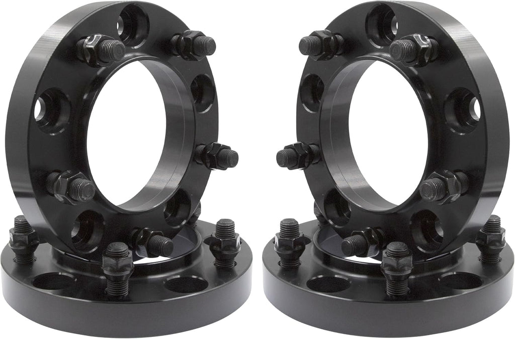 Wheel Accessories Parts 4 Pcs Hub Centric Wheel Spacers 5 on 150mm 5x150mm 1.00 Inch Thick 110mm Hub M14x1.5 14x1.5 Thread Stud Fits 2000+ Toyota Land Cruiser ｜ 2008-22 Sequoia ｜ 2007-21 Tundra