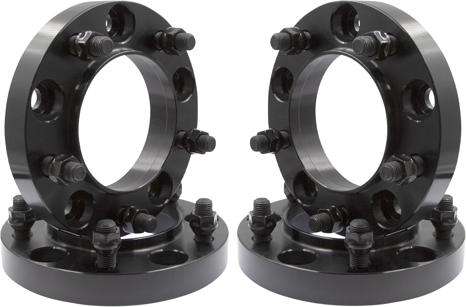 Wheel Accessories Parts 4 Pcs Hub Centric Wheel Spacers 5 on 150mm 5x150mm 1.00 Inch Thick 110mm Hub M14x1.5 14x1.5 Thread Stud Fits 2000+ Toyota Land Cruiser ｜ 2008-22 Sequoia ｜ 2007-21 Tundra