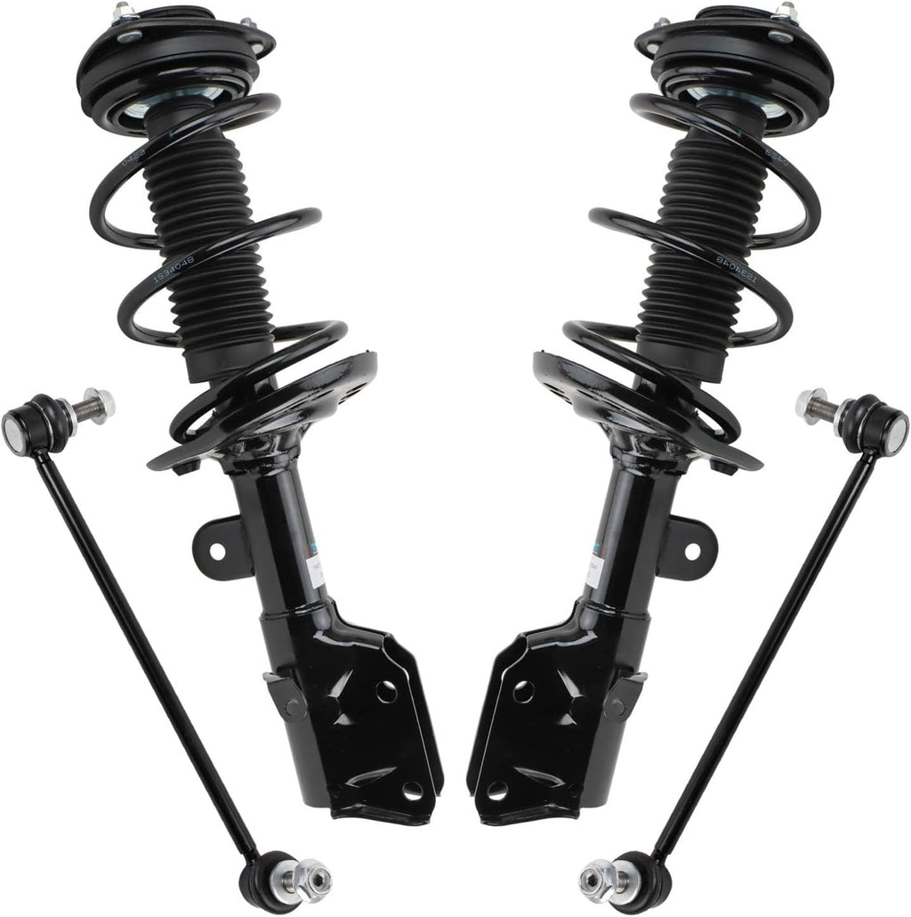 TRQ Front Suspension Kit Complete Strut & Coil Spring Assembly Sway Bar Stabilizer Link Compatible with 2018-2020 Subaru Crosstrek