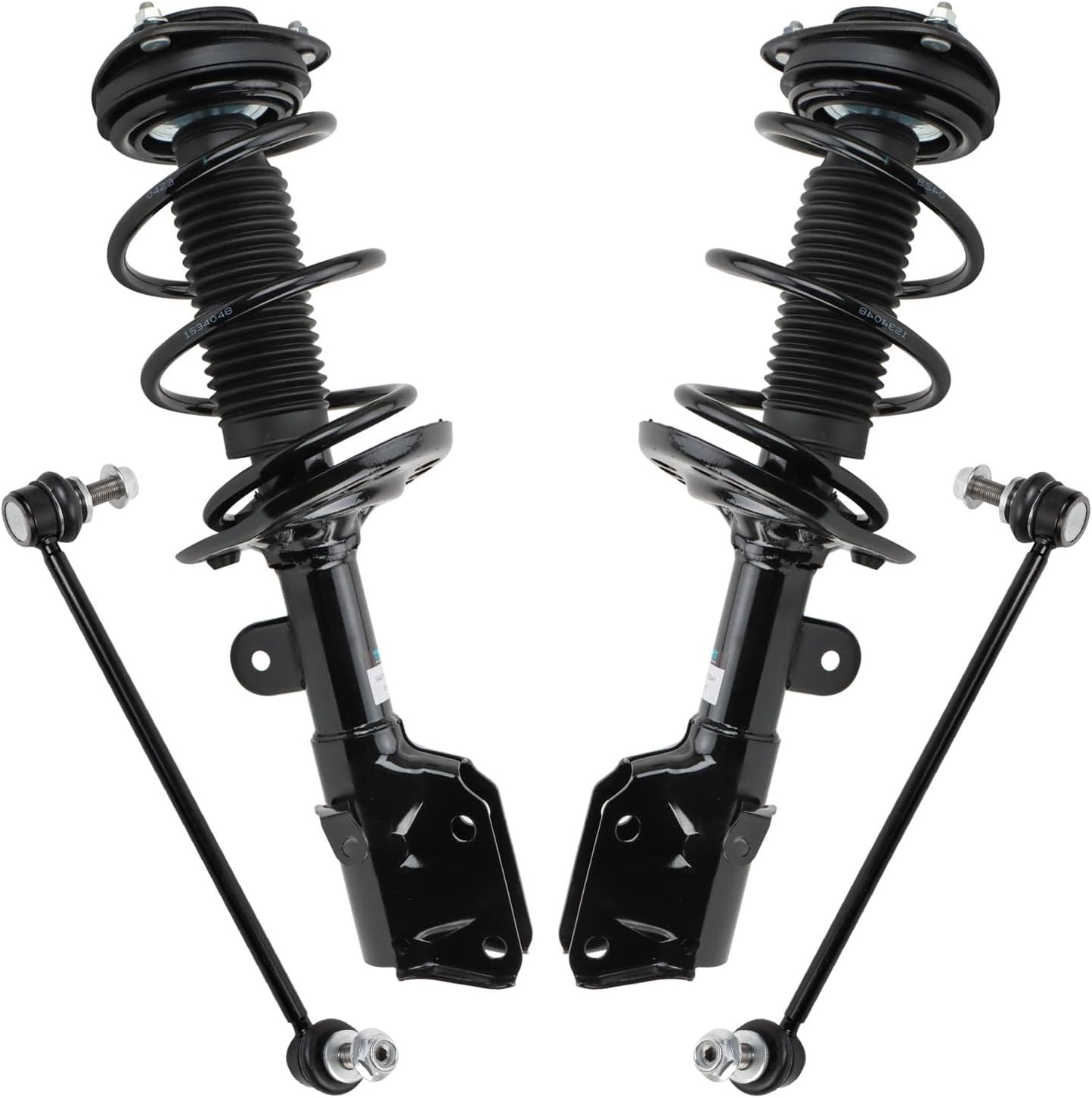 TRQ Front Suspension Kit Complete Strut & Coil Spring Assembly Sway Bar Stabilizer Link Compatible with 2018-2020 Subaru Crosstrek