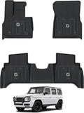3W Floor Mats Fit for 2019-2025 2026 Mercedes-Benz G Class/G500/G550/AMG G63 SUV TPE All Weather Custom Fit Floor Liner for Benz G Class 1st & 2nd Row Car Mats, Black
