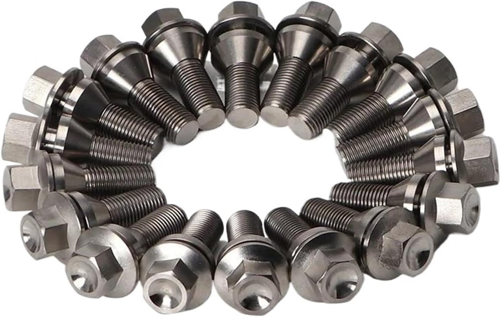 Wheel Stud for Maserati Car Wheel Bolts Nuts Studs 20 Pcs Wheel Bolts M14x1.5 28mm Wheel Cover Hub Nut Bolt Covers