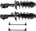 TRQ Front Suspension Kit Complete Strut & Coil Spring Assembly Sway Bar Stabilizer Link Compatible with 2015-2020 Honda FIT