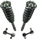 TRQ Front Suspension Kit Complete Strut & Coil Spring Assembly Sway Bar Stabilizer Link Compatible with 2010-2011 Honda Accord Crosstour 2012 Crosstour