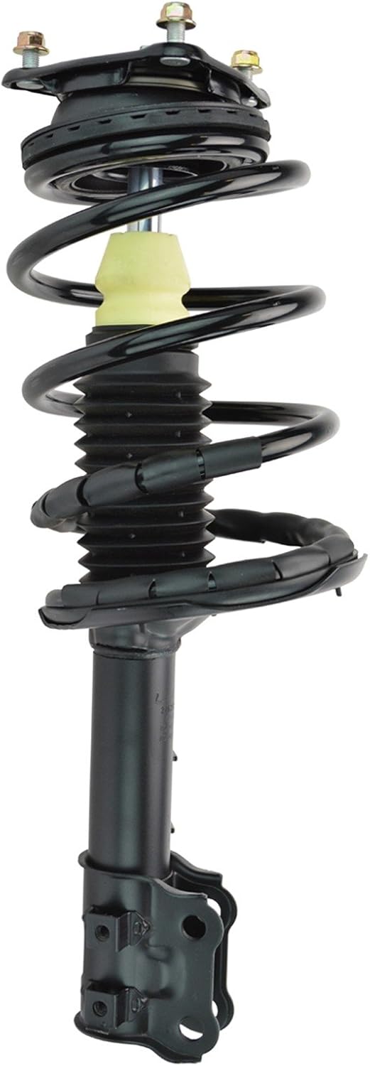 TRQ Front Suspension Kit Complete Strut & Coil Spring Assembly Sway Bar Stabilizer Link Compatible with 2007-2010 Hyundai Elantra