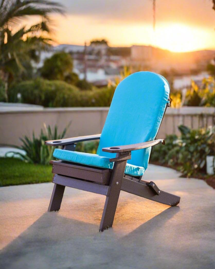 RSH DECOR: Sunbrella Foam Adirondack Chair Cushion | 48' x 20' x 2' | Sunbrella Performance Fabric | Water and Fade-Resistant | Outdoor Cushion for Patio Furniture | Canvas White