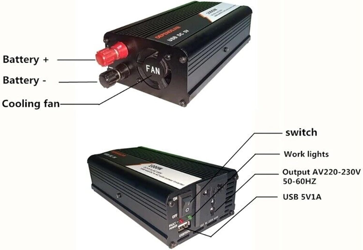 1000W Photovoltaic Solar Panel Power System 30A40A50A60A Solar Controller Inverter 1000W Solar Power System Set (Color : 1000W40A)