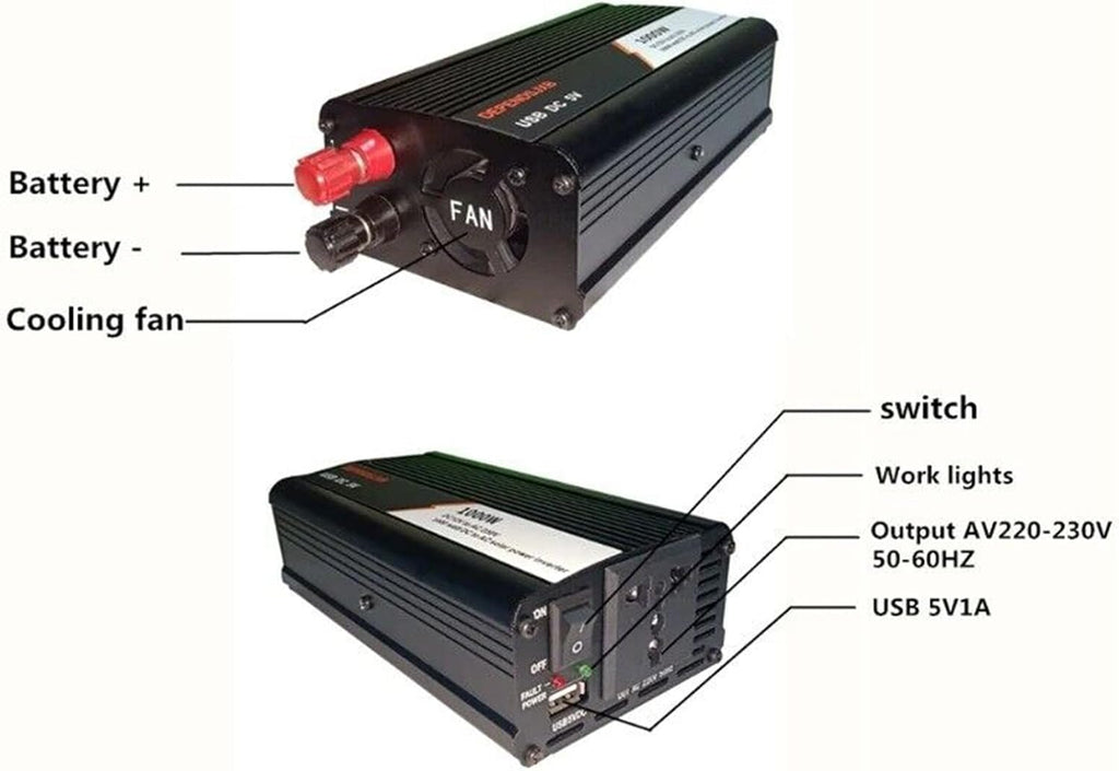 1000W Photovoltaic Solar Panel Power System 30A40A50A60A Solar Controller Inverter 1000W Solar Power System Set (Color : 1000W30A)