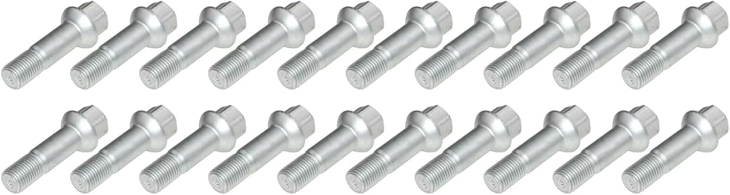 Wheel Bolts Nuts Compatible with Benz for W461 1990-2025 for W463 1989-2025 for X164 2006-2025 Wheel Lug Bolts Nuts M14 X 1,5 Replacement Parts