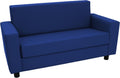 Factory Direct Partners SoftScape Inspired Playtime Classic Reading Sofa, Children's Commercial-Grade Upholstered Furniture for Home, Daycare, Preschool, Library; Comfy Modern Design - Blue, 14473-BL