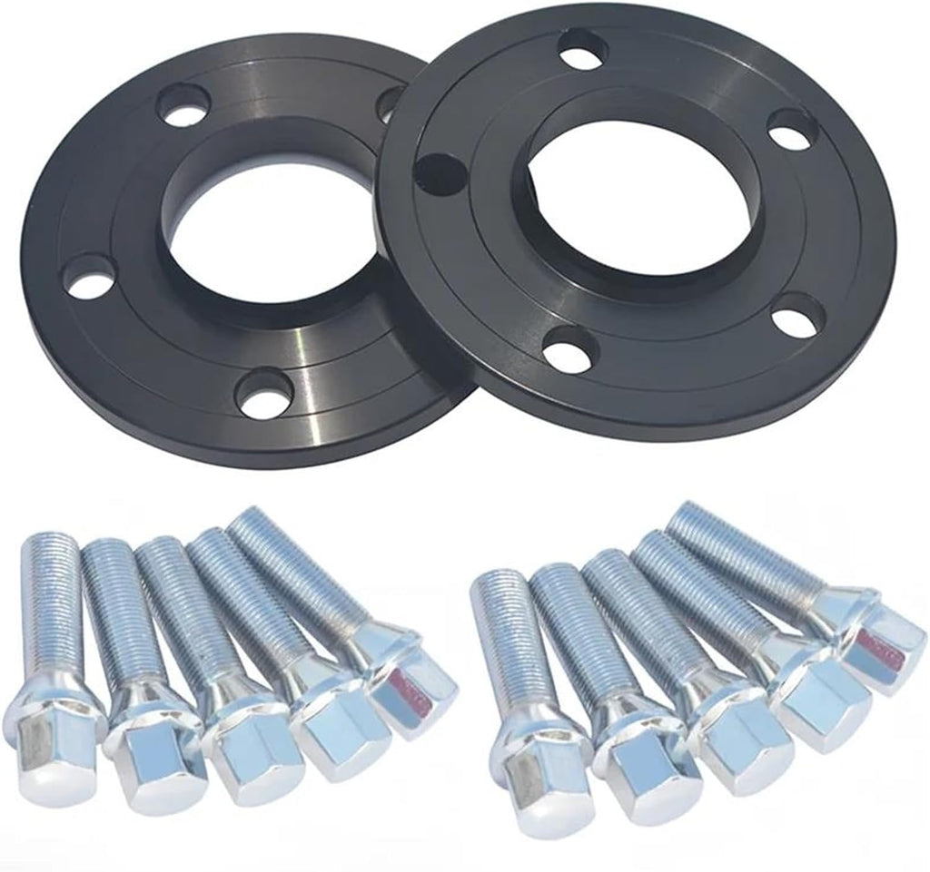 Wheels Spacer Kit 2pcs 25mm 5x112 66.6 Centric Bore Hub Wheel Spacer with Extended Wheel Bolts for BMW for M8 for M5 Z4 X7 X6 X6M X5 X5M X4 X4M X2