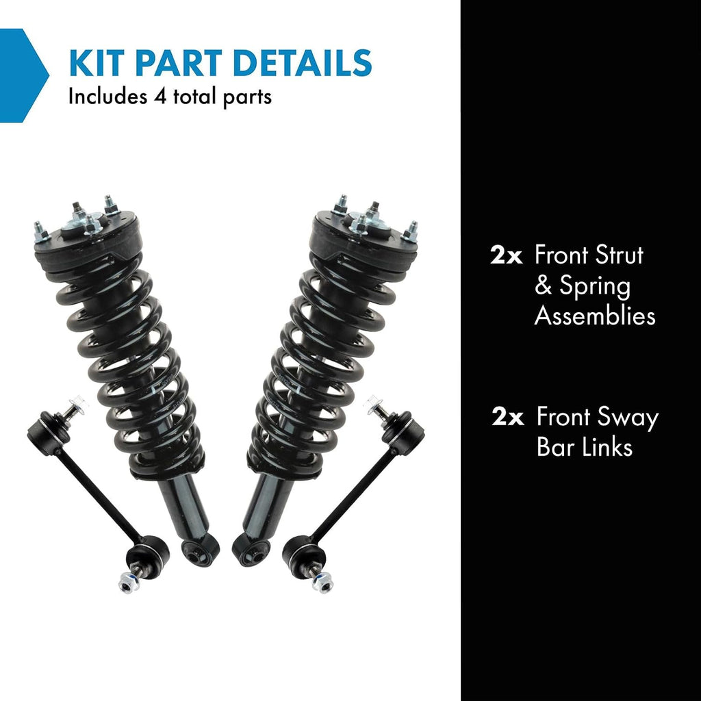 TRQ Front Suspension Kit Compatible with 2004-2012 Chevrolet Colorado GMC Canyon