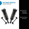 TRQ Front Suspension Kit Compatible with 2004-2012 Chevrolet Colorado GMC Canyon
