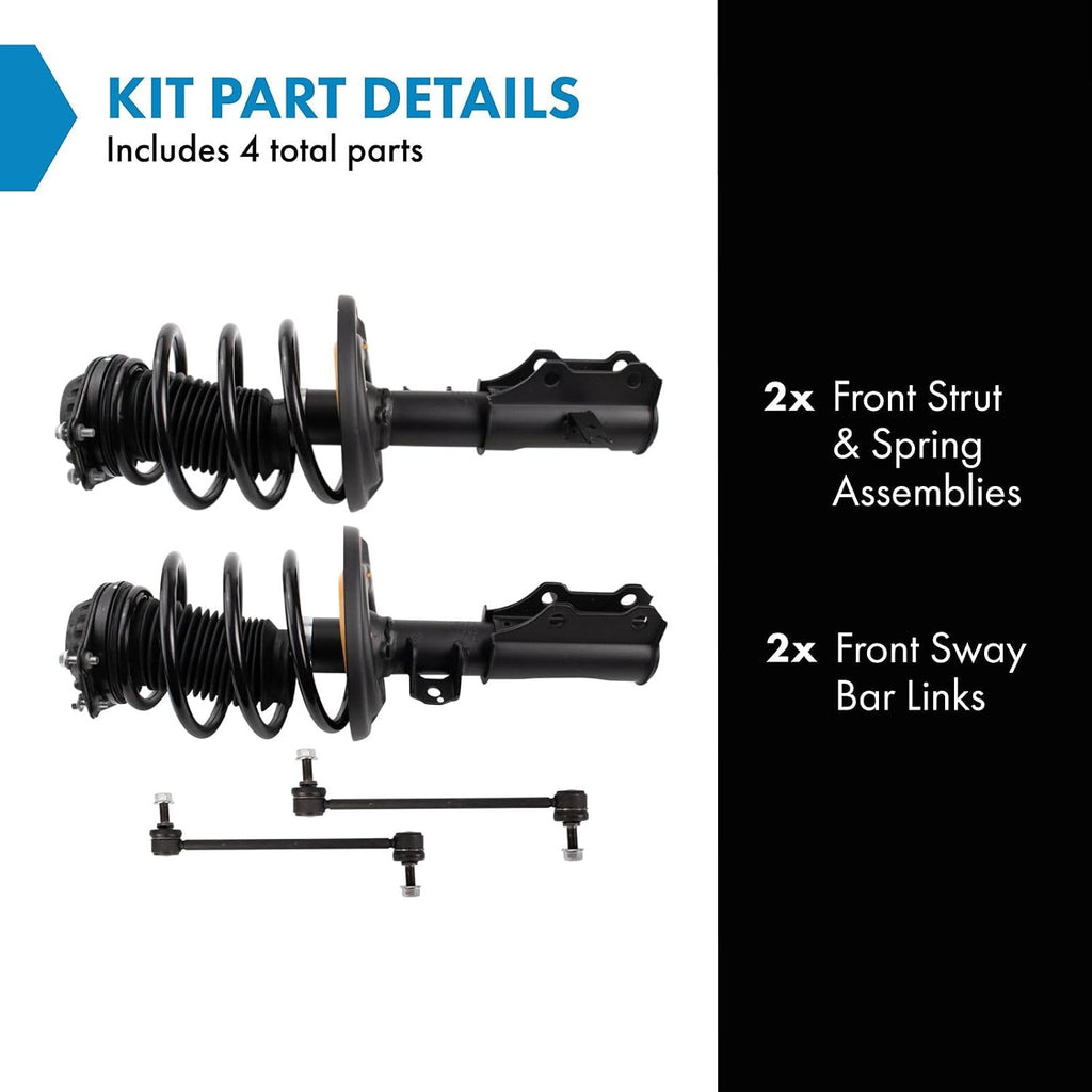 TRQ Front Suspension Kit Compatible with Front 2016 Chevrolet Malibu