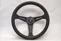 NARDI Deep Corn Steering Wheel 350mm (13.78 inches) Black Leather Red Stitching 6069.35.2093