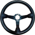 Universal 14inch Real Carbon Fiber Racing Steering Wheel Blue | 3' Depth, hard and lightweight ,6 Holes JDM