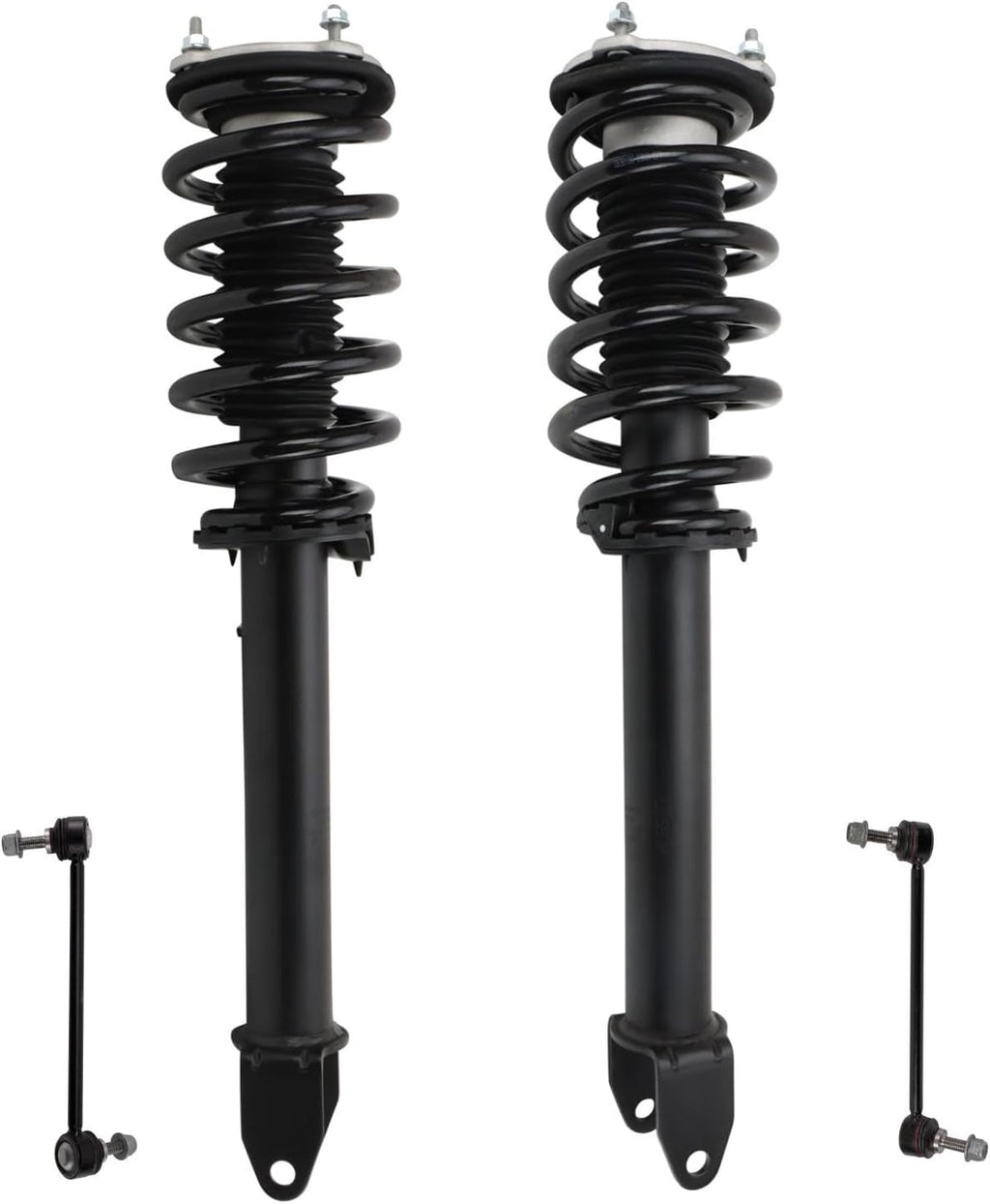 TRQ Front Suspension Kit Complete Strut & Coil Spring Assembly Sway Bar Stabilizer Link Compatible with 2020-2021 Tesla Y