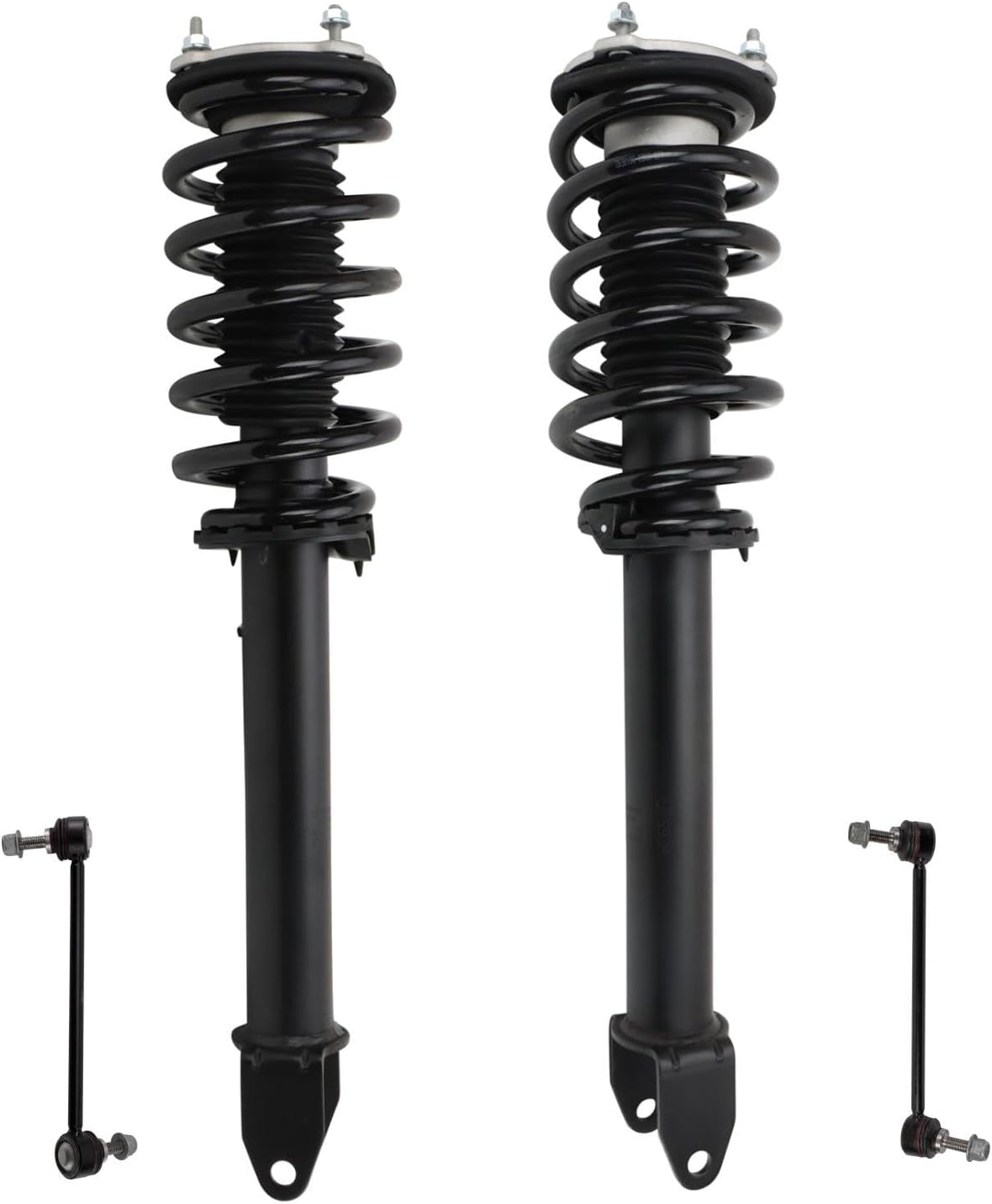 TRQ Front Suspension Kit Complete Strut & Coil Spring Assembly Sway Bar Stabilizer Link Compatible with 2020-2021 Tesla Y