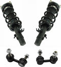 TRQ Front Suspension Kit Complete Strut & Coil Spring Assembly Sway Bar Stabilizer Link Compatible with 2011-2012 INFINITI G25 2007-2008 G35 2009-2013 G37 2015 Q40