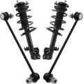 TRQ Front Suspension Kit Complete Strut & Coil Spring Assembly Sway Bar Stabilizer Link Compatible with 2014-2019 Toyota Corolla