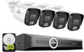 SANNCE 5MP PoE Security Camera System - 8CH 6MP NVR with 4PCS 5MP HD Weatherproof Bullet Surveillance Cameras with H.265 Video Compression, Smart IR LED, APP Push Alert, Remote Access (2TB HDD)