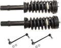 TRQ Front Suspension Kit Complete Strut & Coil Spring Assembly Sway Bar Stabilizer Link Compatible with 2005-2011 Chrysler 300 2007-2010 Dodge Charger 2005-2008 Magnum