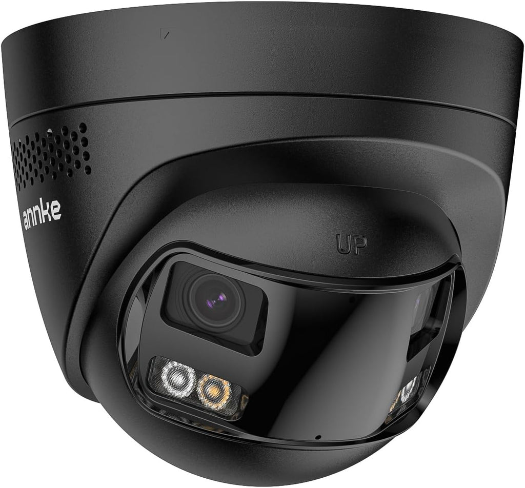 ANNKE FCD800 4K PoE Security Camera Outdoor with Dual Lens 180° Wide Angle, 8MP IP Surveillance Camera, Smart Dual Light, Color Night Vision, Person/Vehicle Detection, Two-Way Talk, IP67 Waterproof