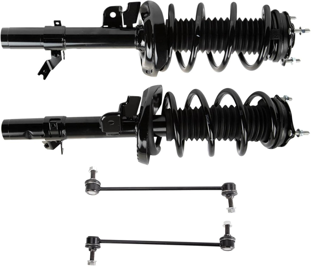 TRQ Front Suspension Kit Complete Strut & Coil Spring Assembly Sway Bar Stabilizer Link Compatible with 2017-2022 Honda Ridgeline