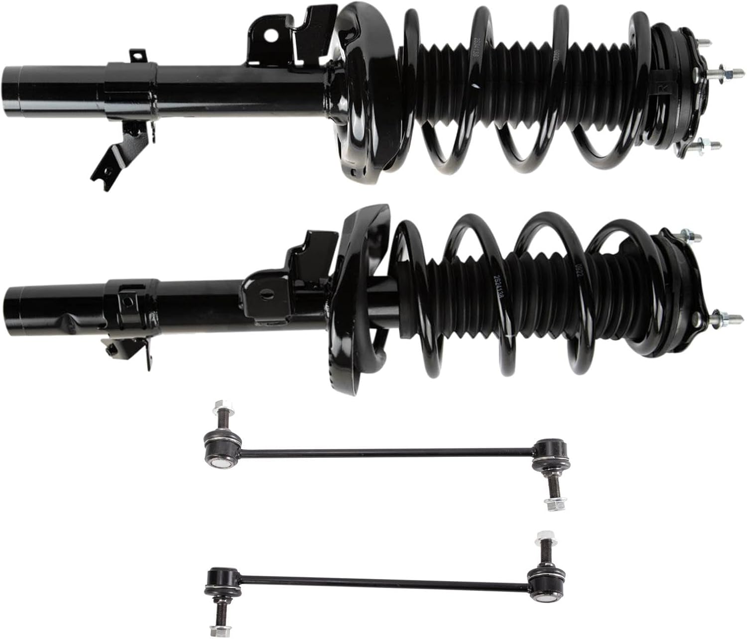 TRQ Front Suspension Kit Complete Strut & Coil Spring Assembly Sway Bar Stabilizer Link Compatible with 2017-2022 Honda Ridgeline