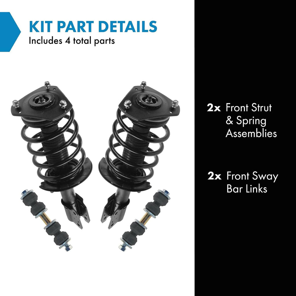 TRQ Front Suspension Kit Compatible with 2004-2008 Pontiac Grand Prix
