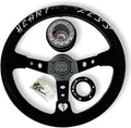 6-Bolt Racing Steering Wheel + Hub Adapter Boss Kit for Honda Civic, Del Sol, Integra