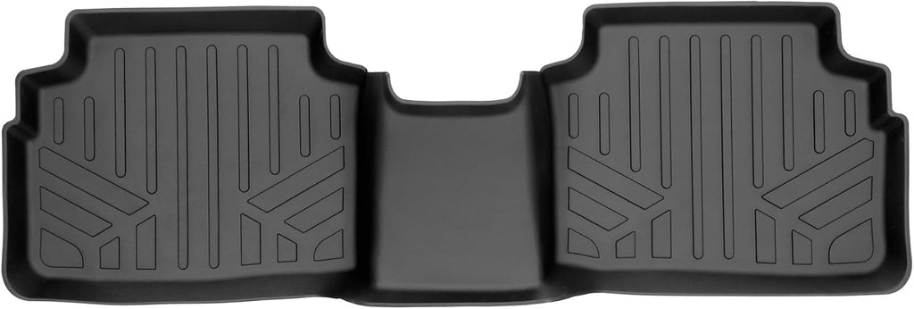 SMARTLINER Custom Fit All Weather 2 Row Black Floor Mat Liners Compatible with 2024-2025 Hyundai Sonata
