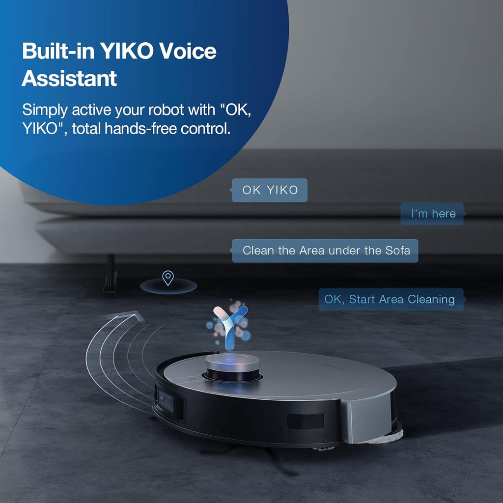 ECOVACS R-OZX1PLUS DEEBOT X1 PLUS Robotic Vacuum Cleaner Auto Empty Station + AIVI 3D + TrueMapping 2.0 + AI Voice Assistance - Certified Refurbished